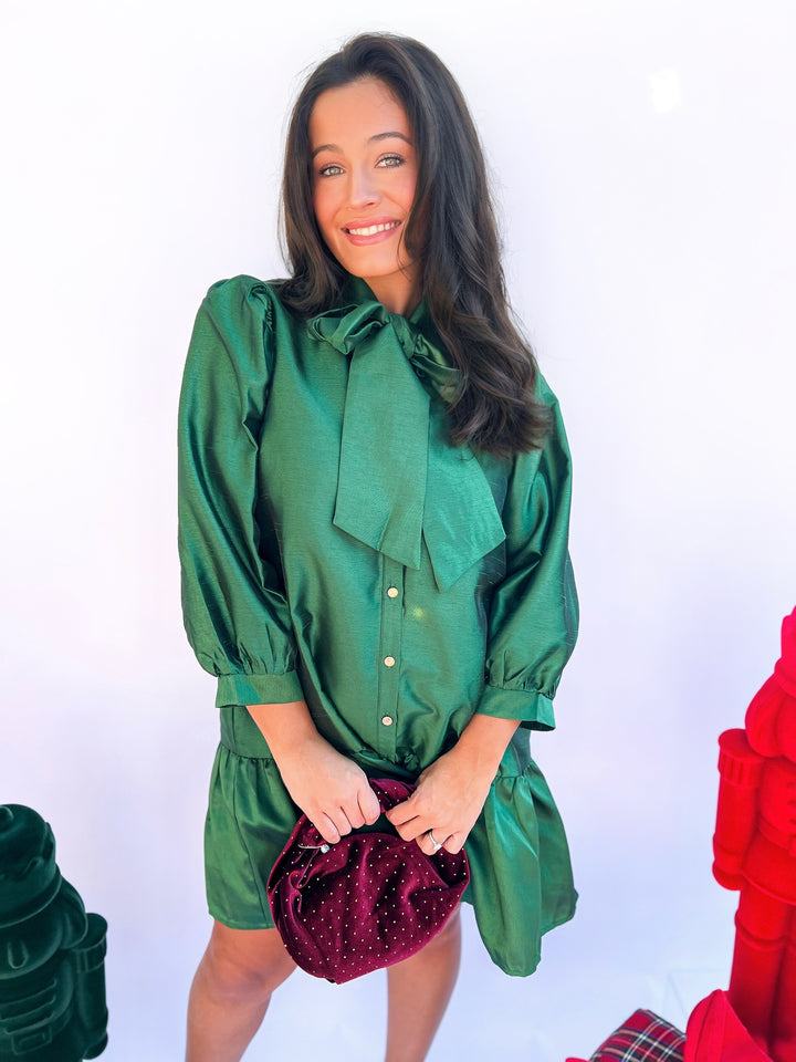 Pine Champagne & Cheer Dress