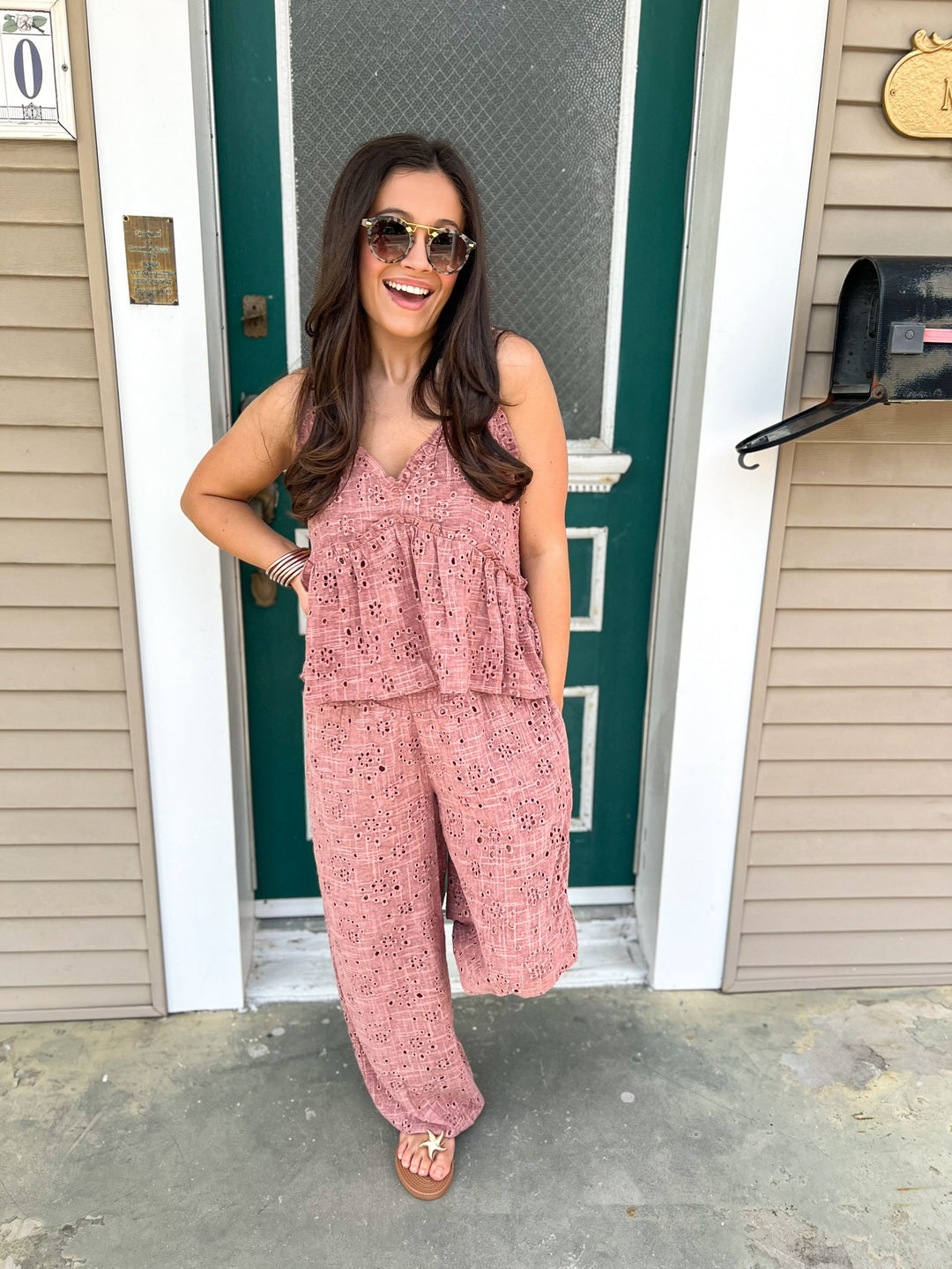 Burnt Coral Bryna Top