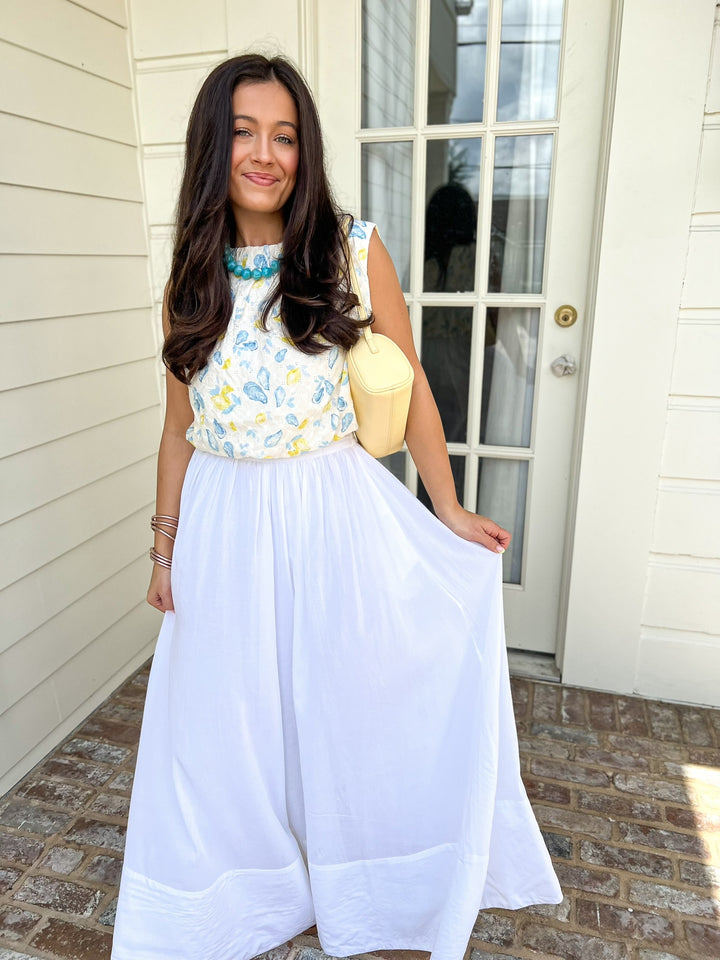 White Everything Maxi Skirt