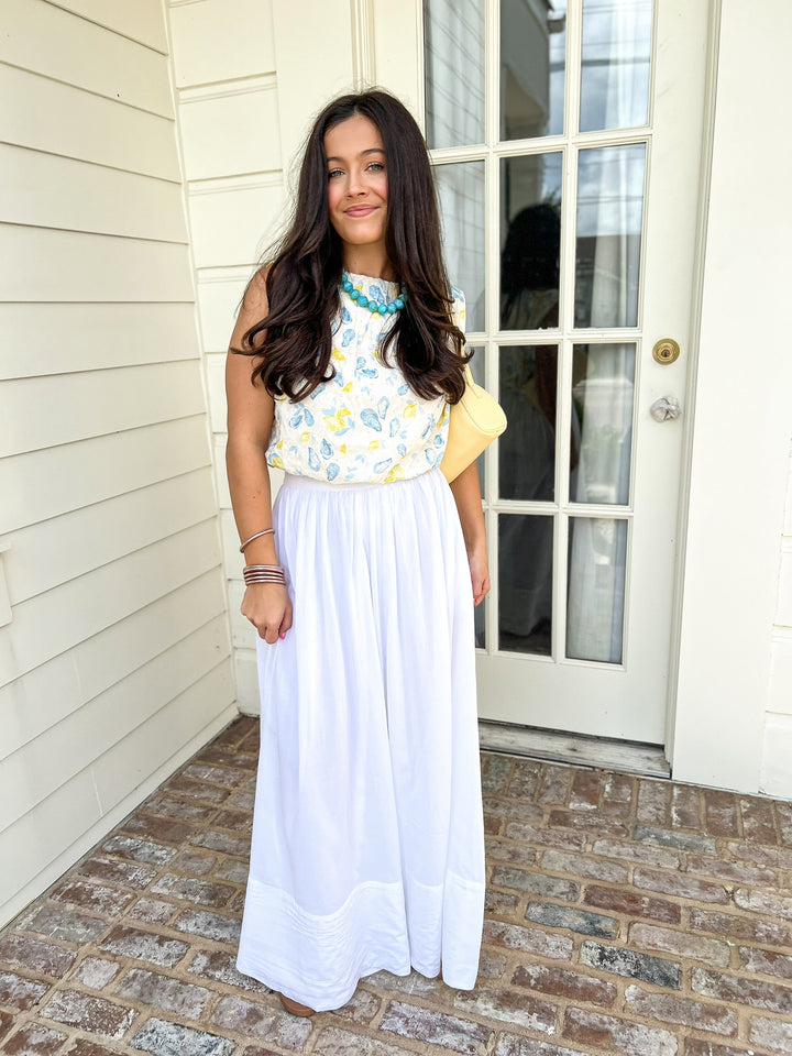 White Everything Maxi Skirt