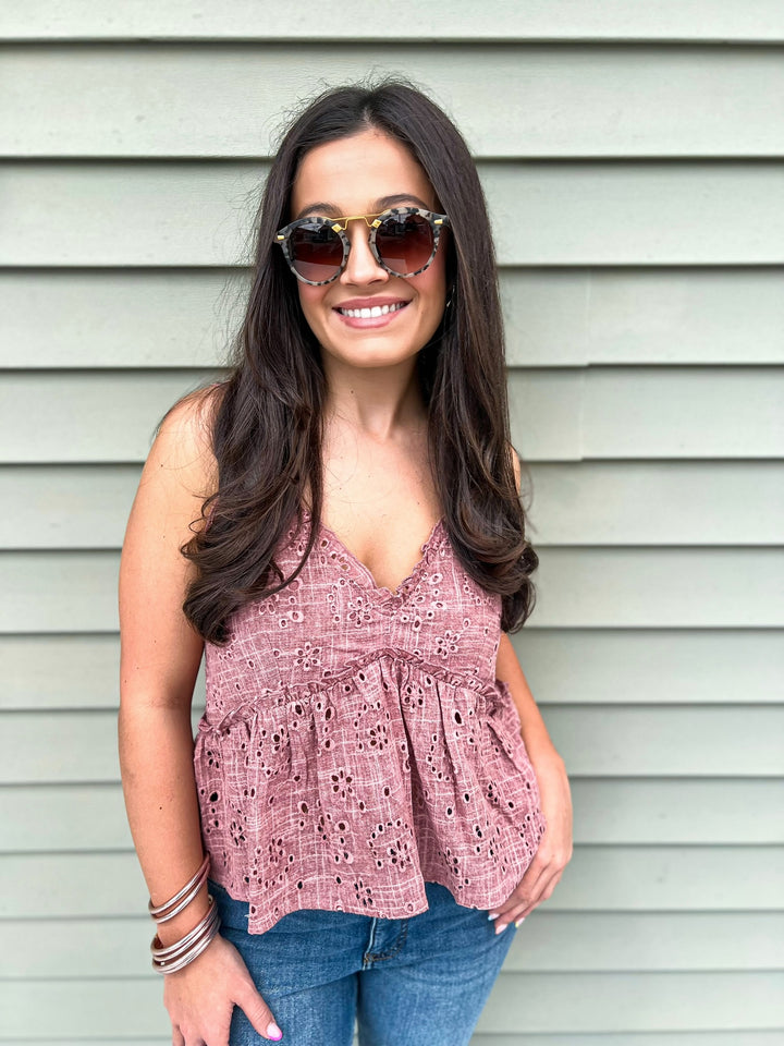 Burnt Coral Bryna Top
