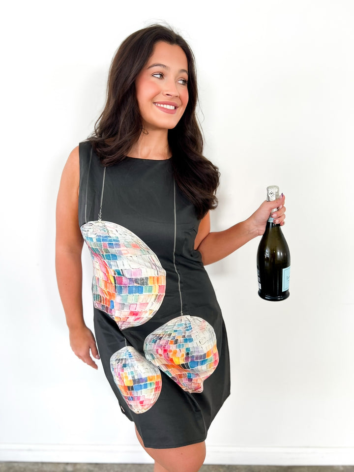Disco Daze Black Mini Dress