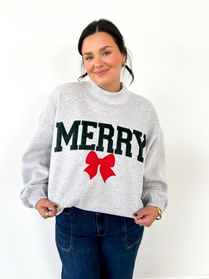 Merry Bow Sweatshirt