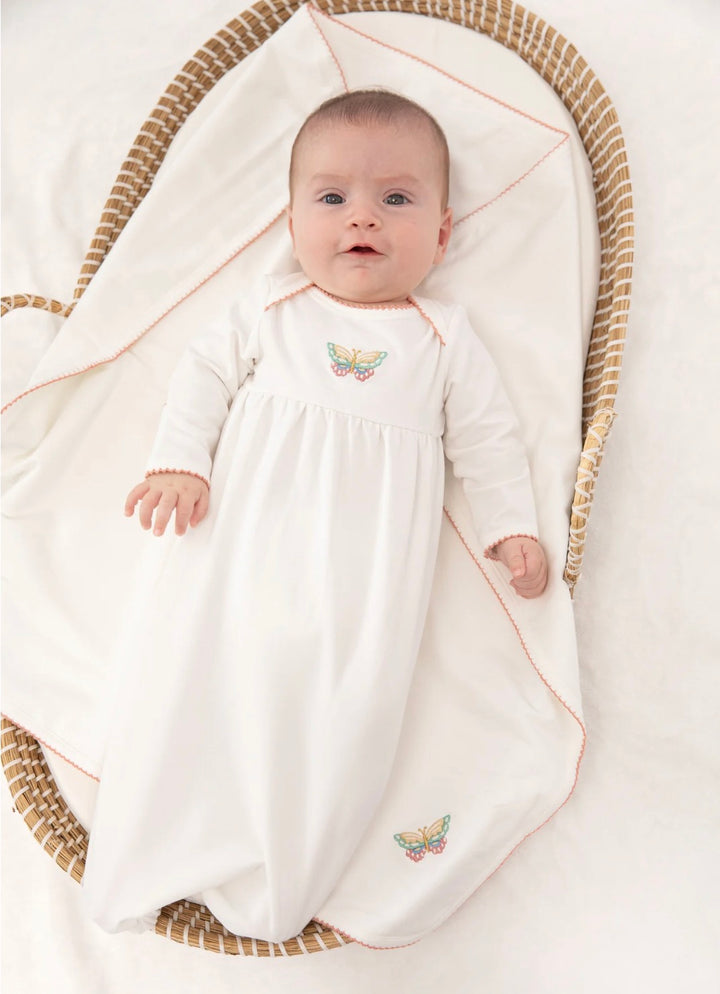Butterfly Bliss Embroidered Gown