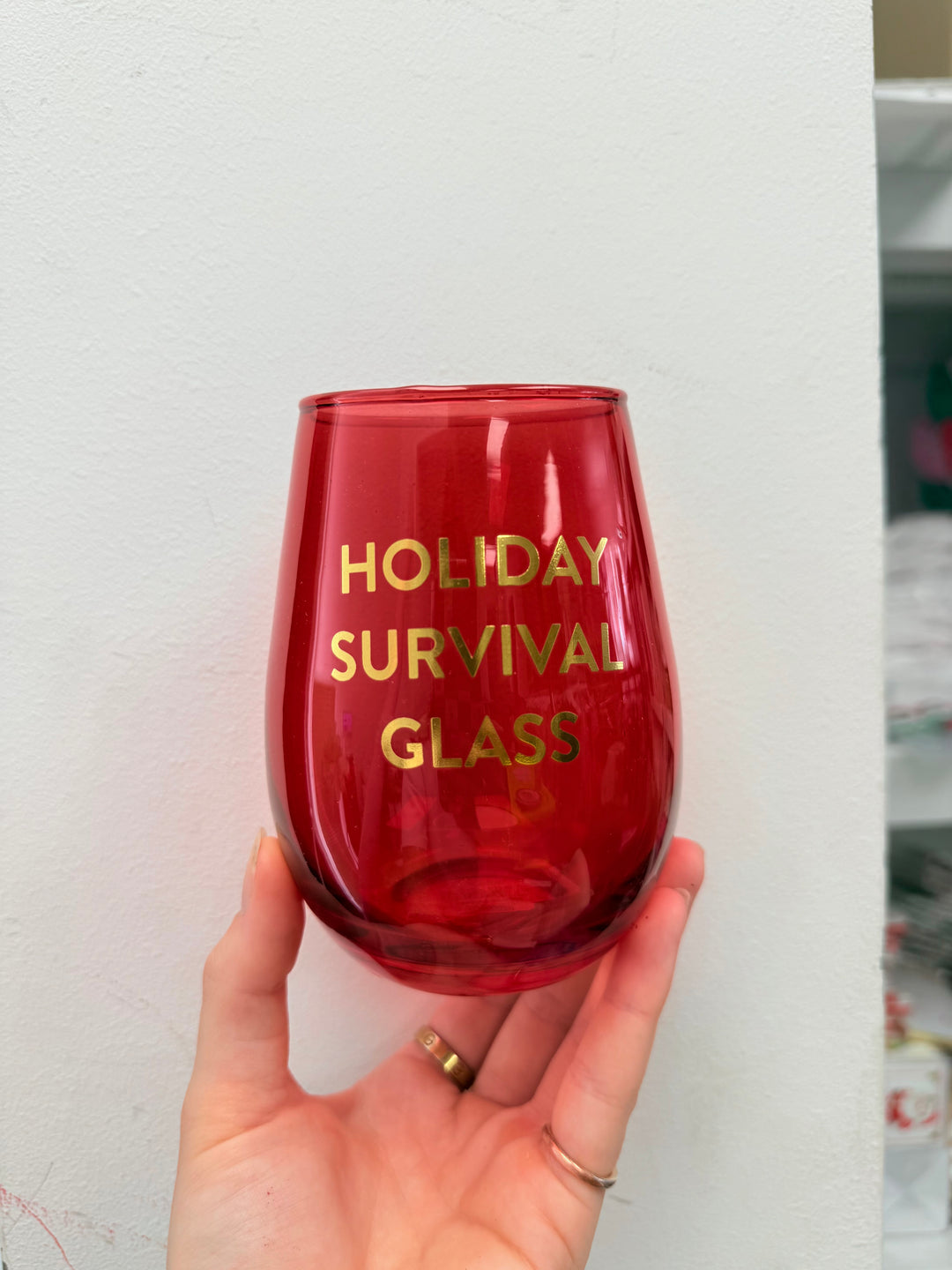 Holiday Survival Glass 20oz
