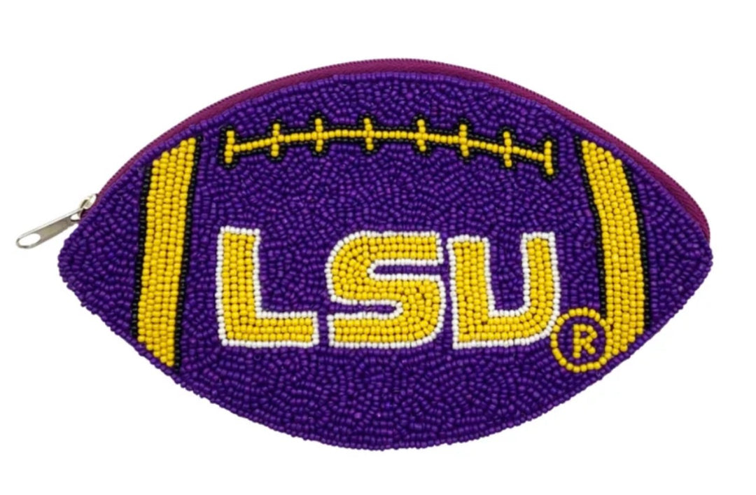 LSU Football Beaded Coin