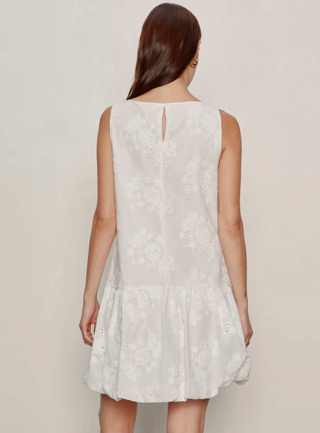 White Garden Eyelet Bubble Dress