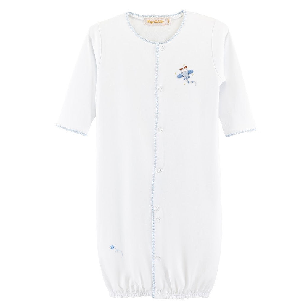 Sky Adventure Embroidered Pima Conv. Gown