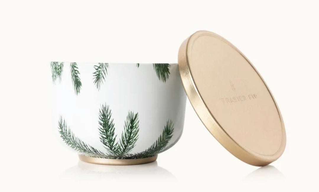 Frasier Fir Gold Lid Candle Tin