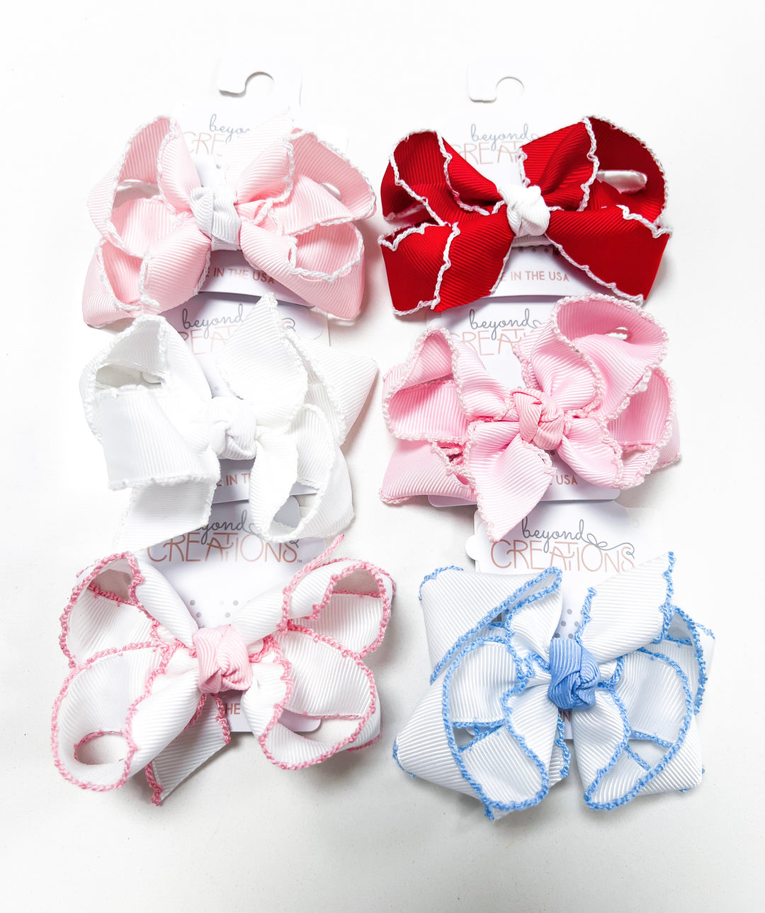Crochet Edge Bows Medium