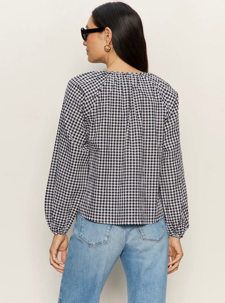 Picnic Perfect Gingham Button Blouse