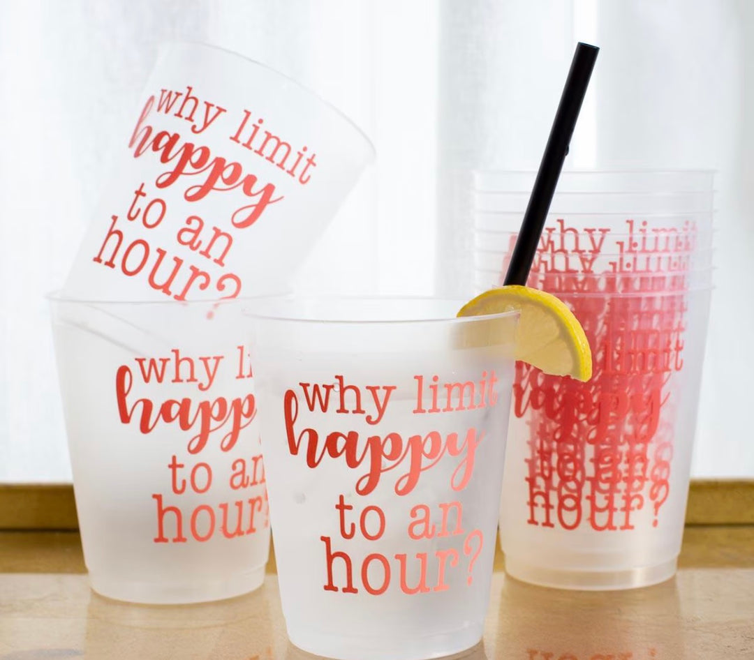 Happy Hour Cups Set of 10