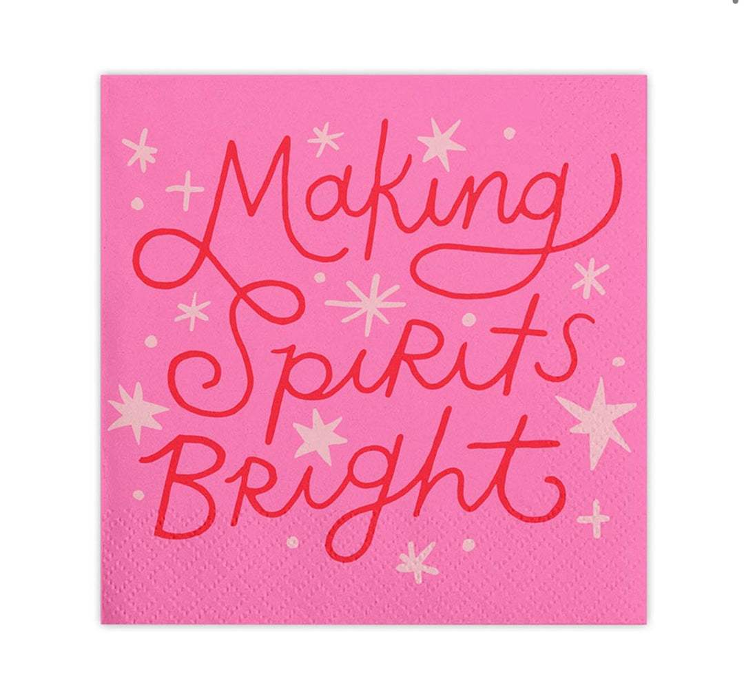 Making Spirits Bright Cocktail Napkin