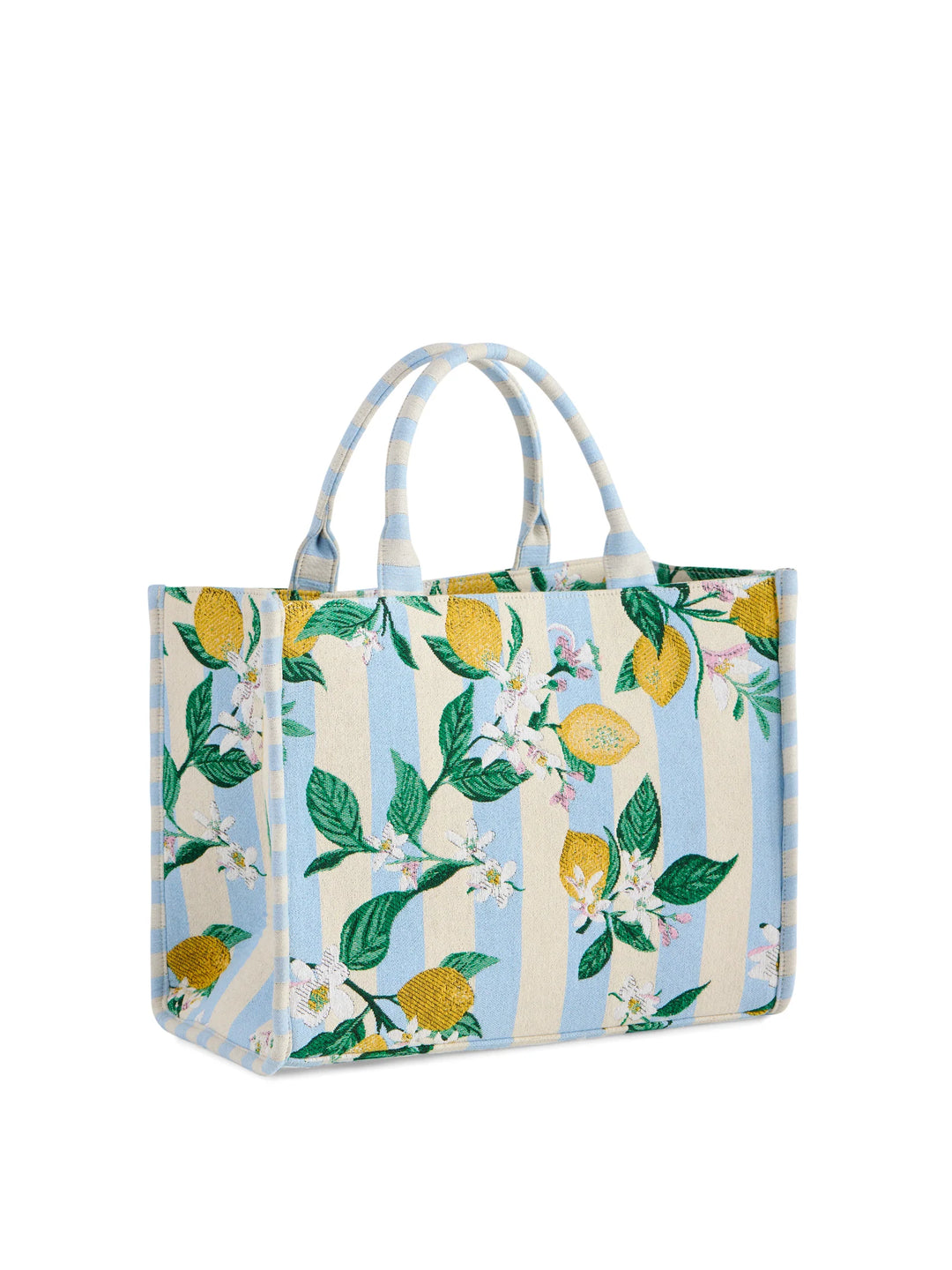 Lemon Stripe Jacquard Tote