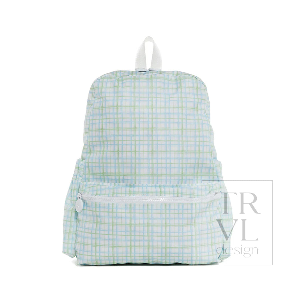 Classic Plaid Green Backpack