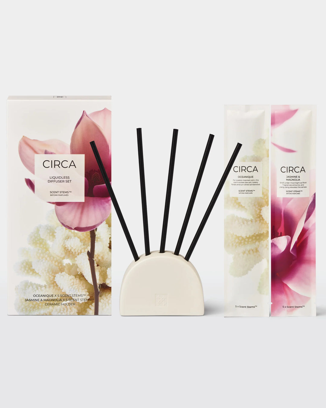 Scent Stems Duo Oceanique + Jasmine & Magnolia