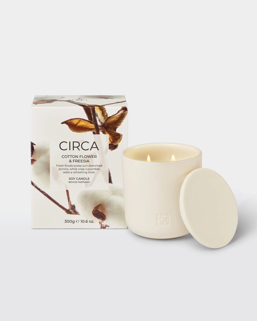 Cotton Flower & Freesia 10.6oz Candle