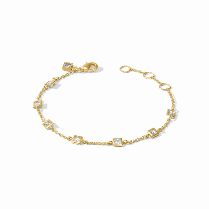 Jolie Delicate Bracelet - Gold Cubic Zirconia