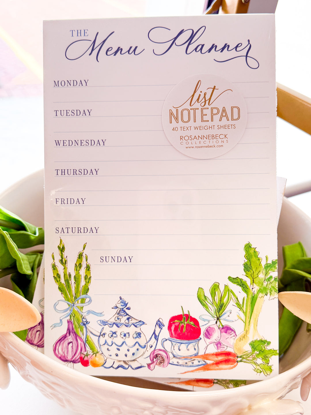 Vegetable Icon Menu Planner