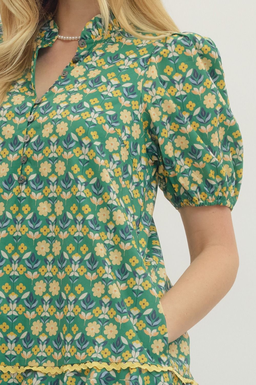 Sunny Meadow Green Dress