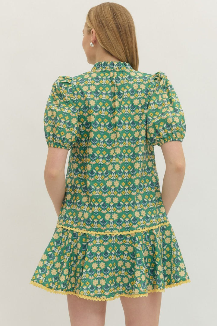 Sunny Meadow Green Dress