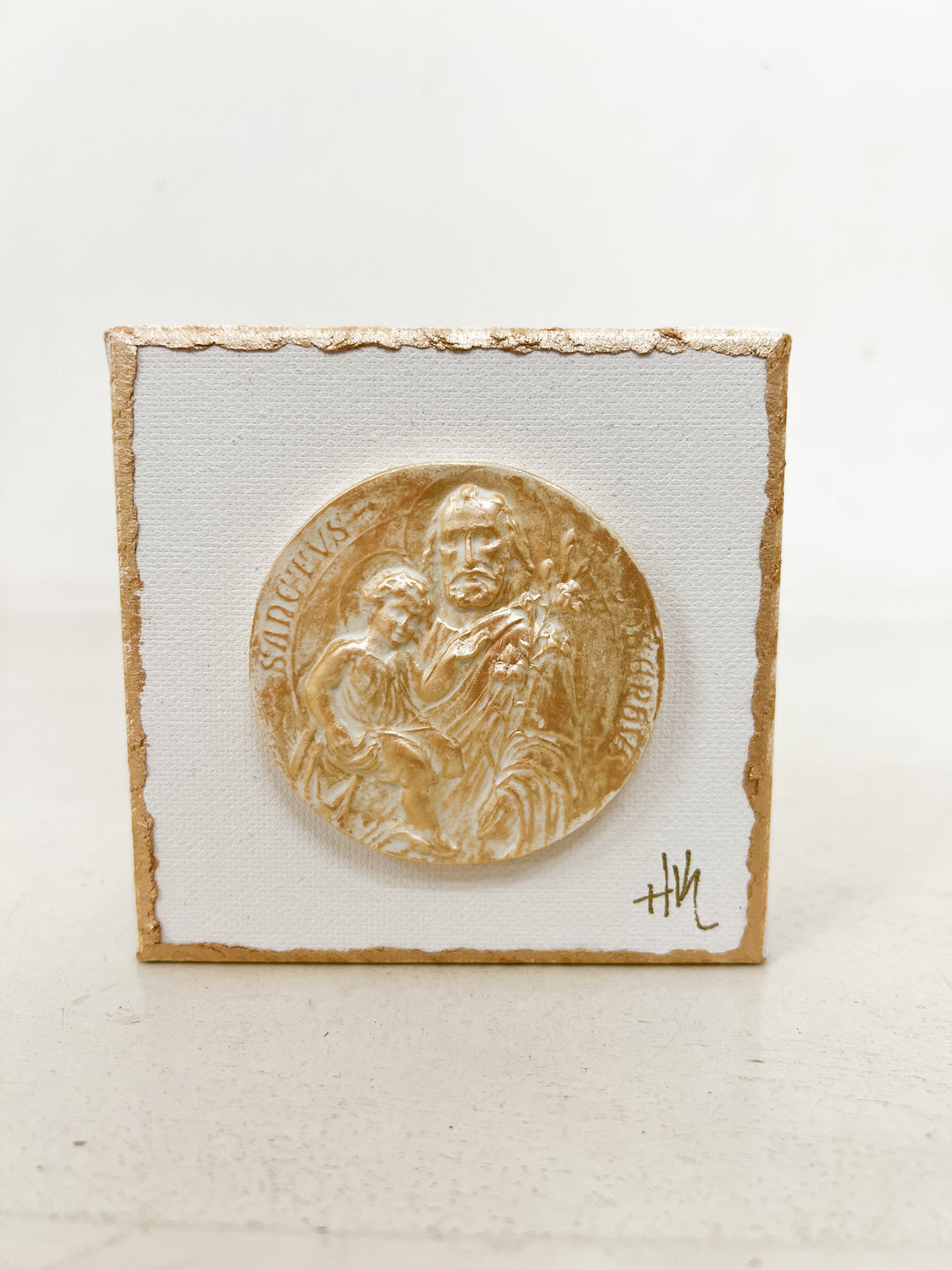 St Joseph Intaglio Canvas Art