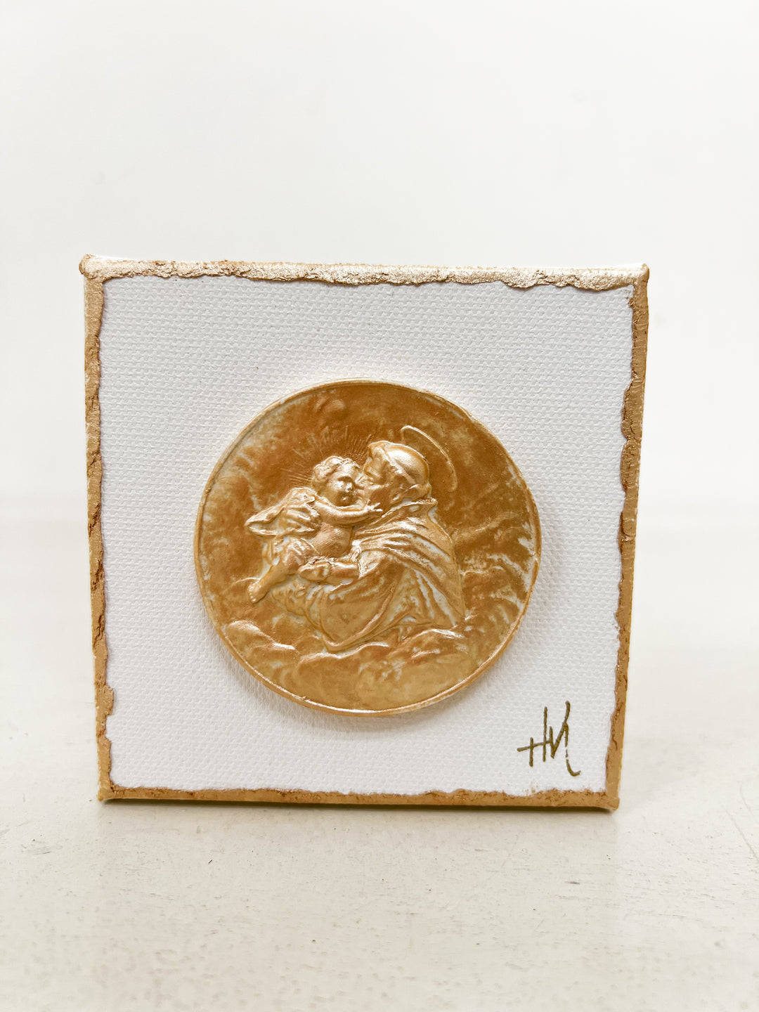 St Anthony Intaglio Canvas Art