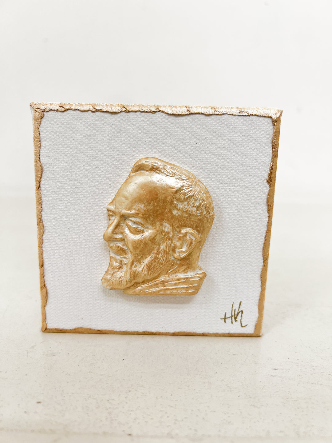 St Padre Pio Intaglio Canvas Art