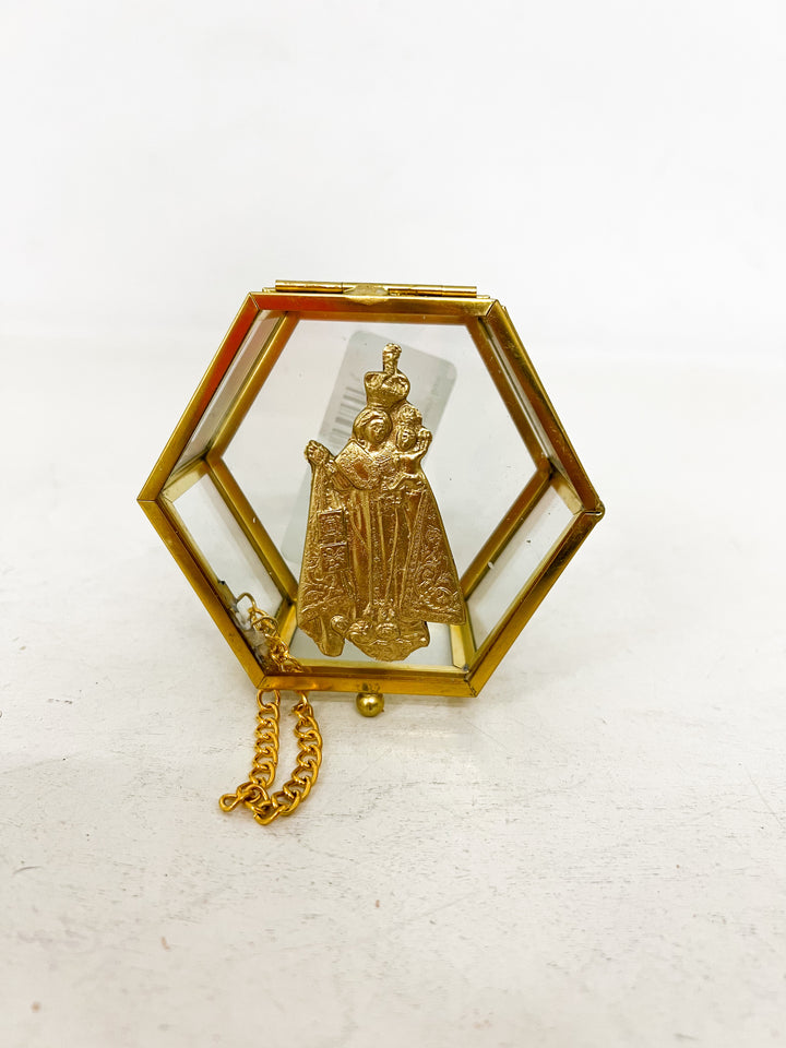 Our Lady of Mount Carmel Rosary Jewelry Bow