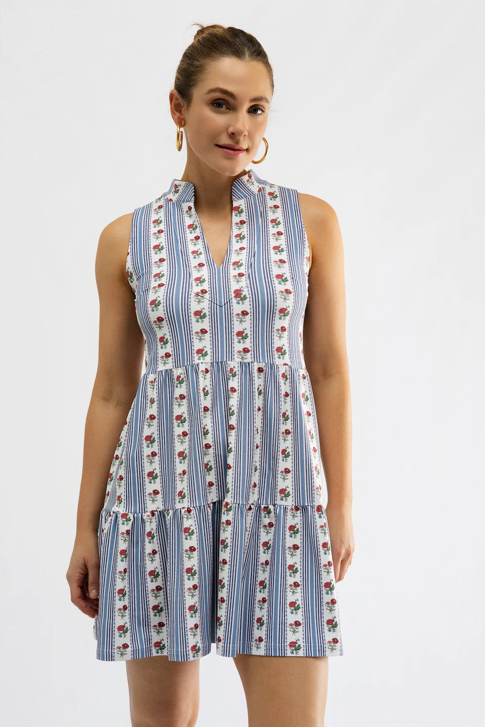 Field Flower Stripe Tatum Dress