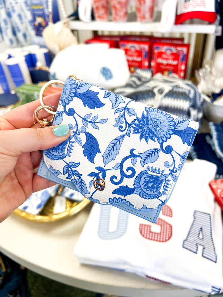 Porcelain Vines Scalloped Wallet