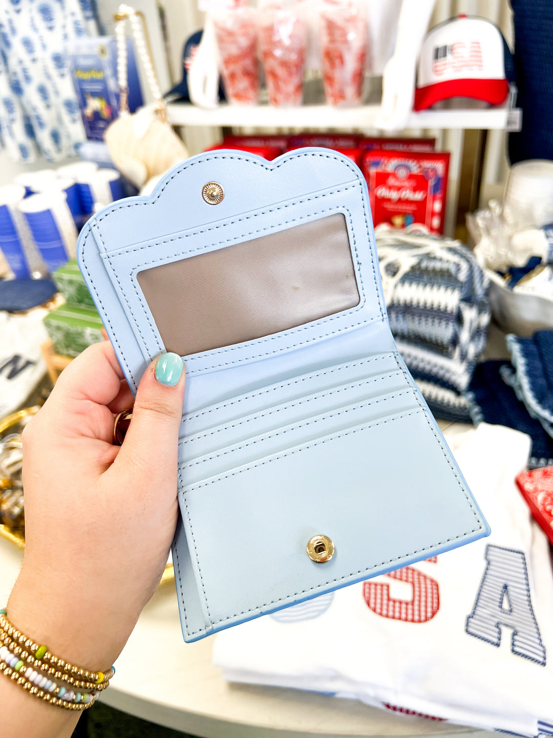Porcelain Vines Scalloped Wallet