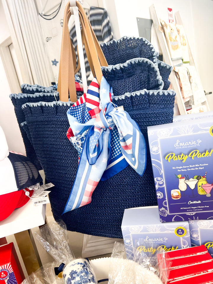 Blug Flag Patchwork Scarf