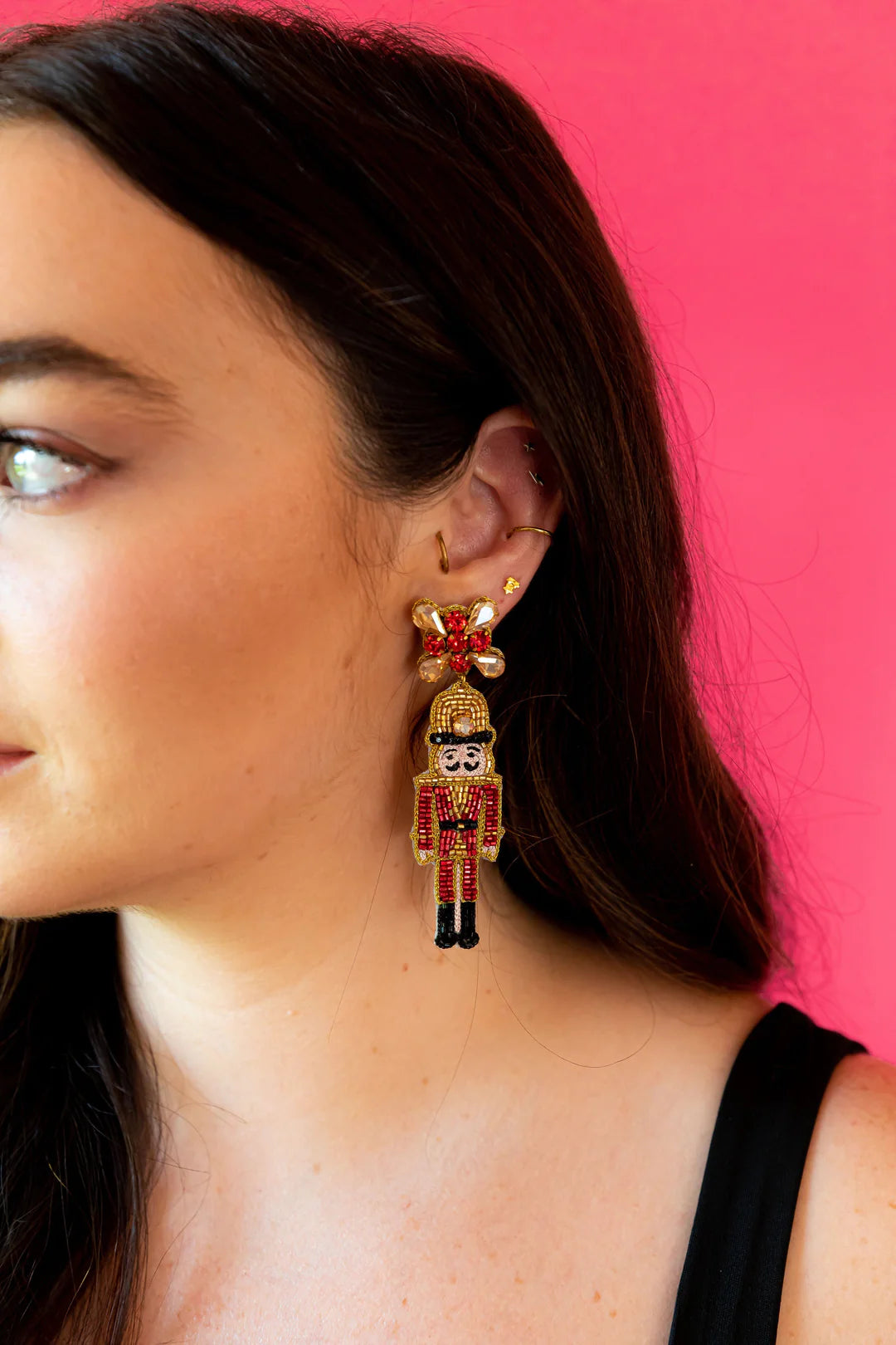 Red Nutcracker Earrings