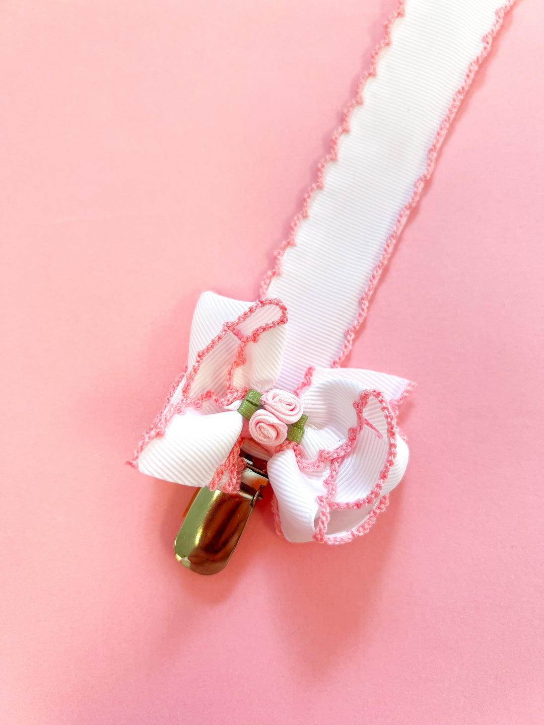 Embellished Flower Crochet Edge Binker