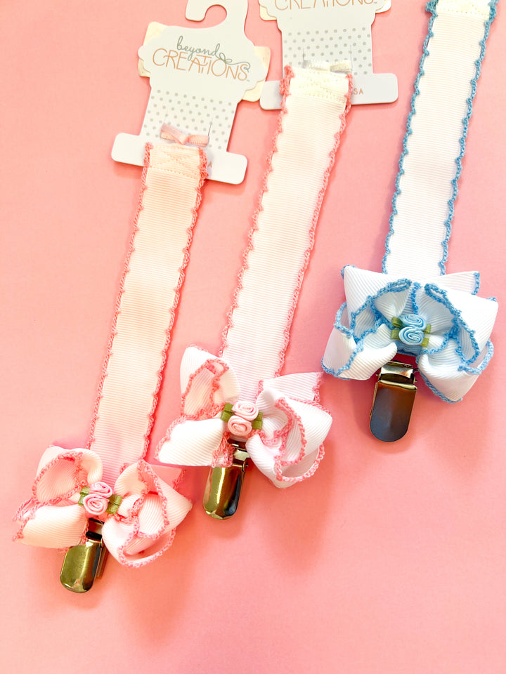 Embellished Flower Crochet Edge Binker