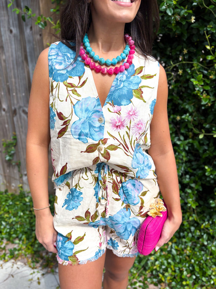 Blue Haven Floral Set