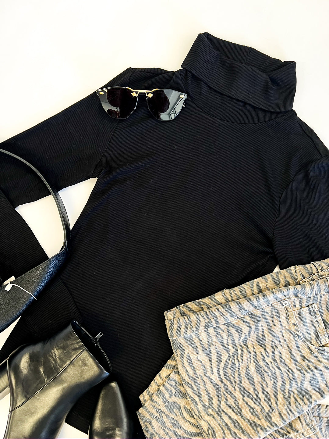 Black Essential Turtleneck
