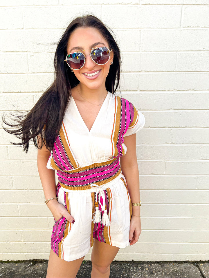 Natural Pink Calli Top