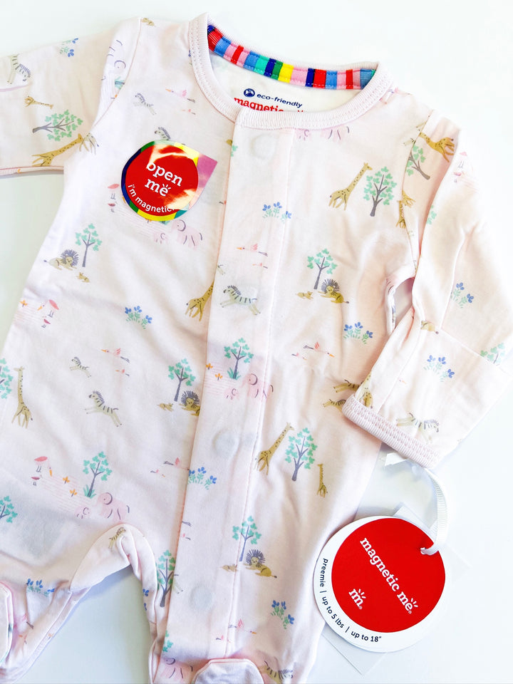 Pink Serene Safari Footie