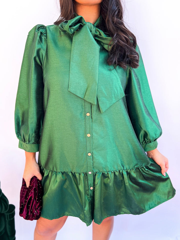 Pine Champagne & Cheer Dress