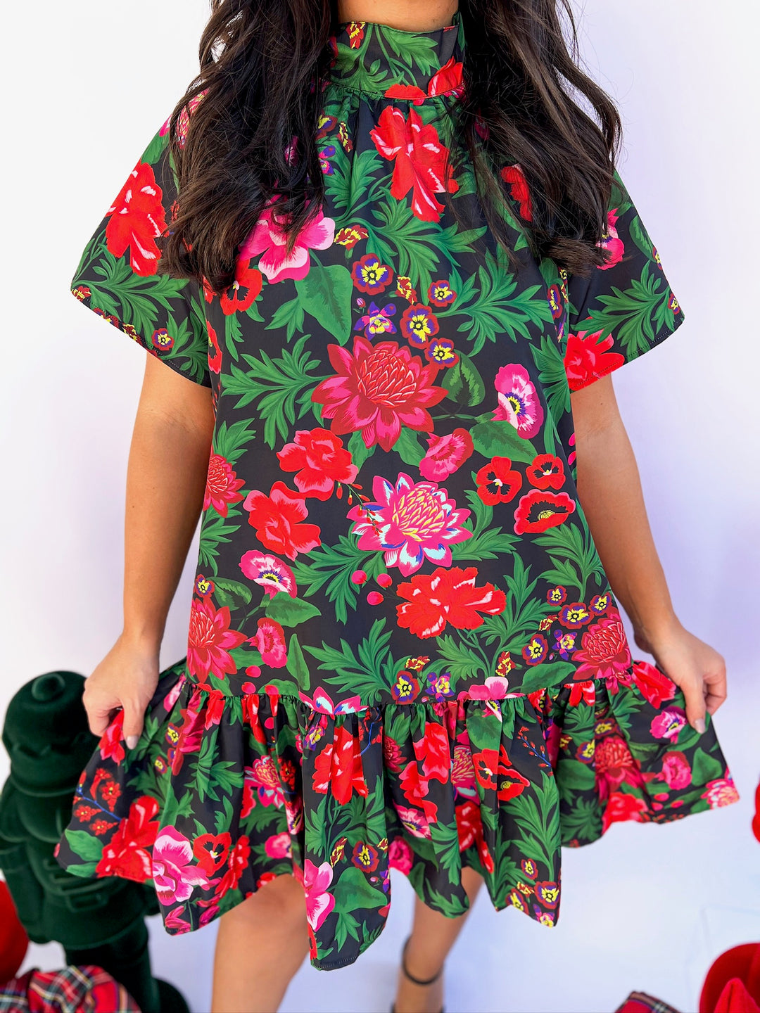 Holiday Flora Willa Dress