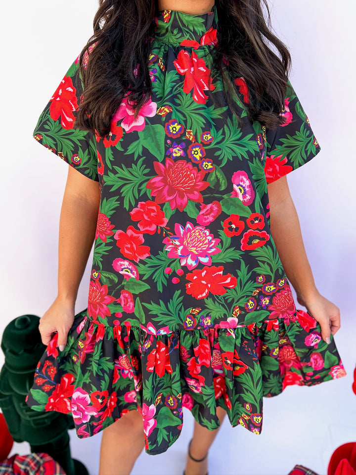 Holiday Flora Willa Dress