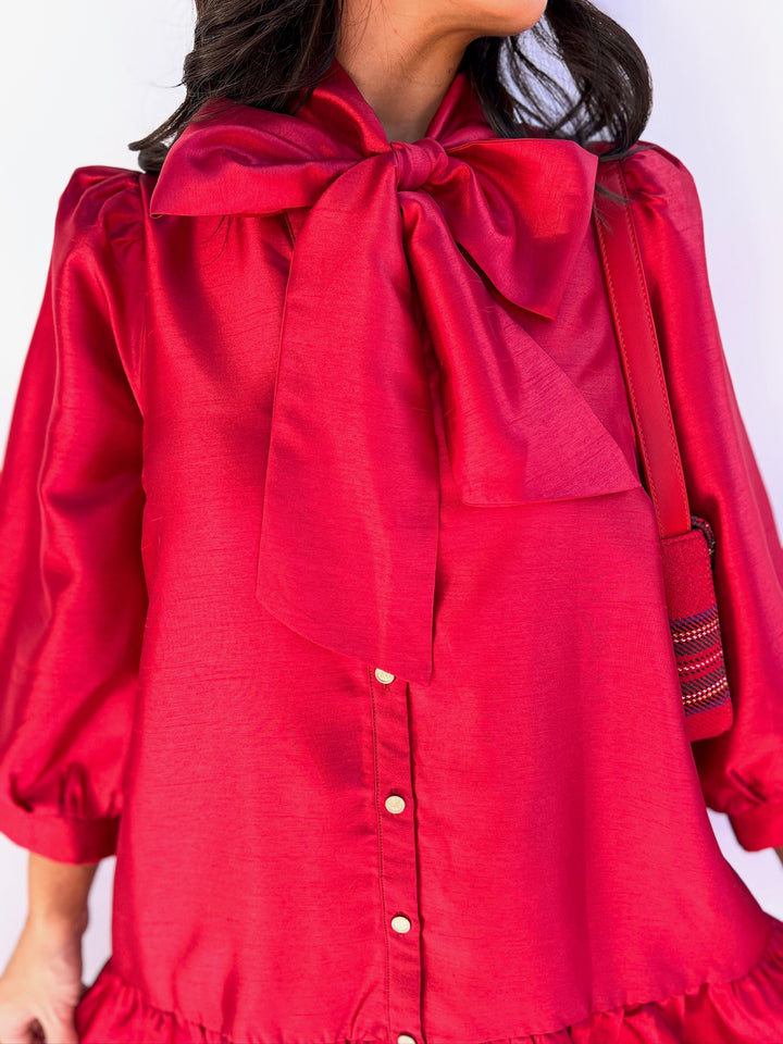 Red Champagne & Cheer Dress