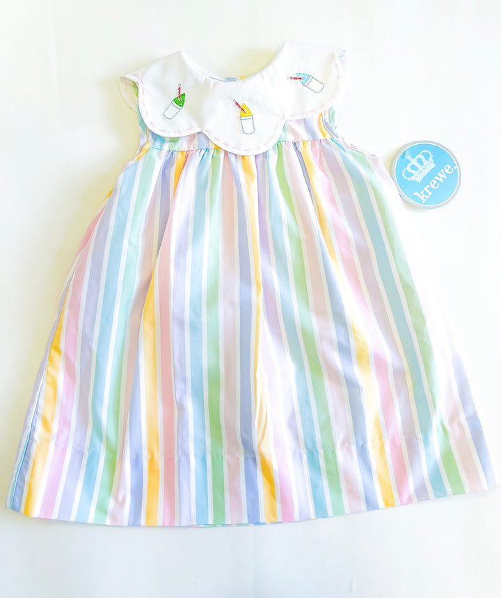 Gracie Snowball Striped Dress