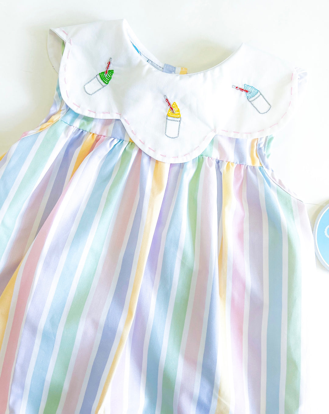 Gracie Snowball Striped Dress