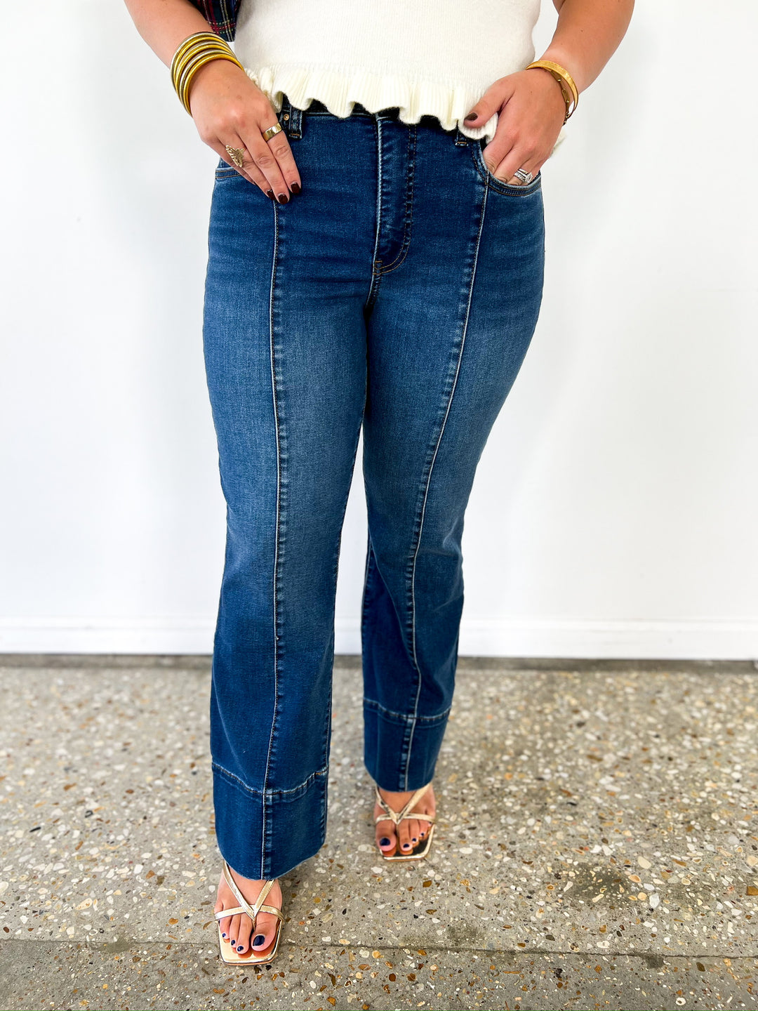 Amazingly w/ Dark Base Kelsey High Rise Ankle Hem