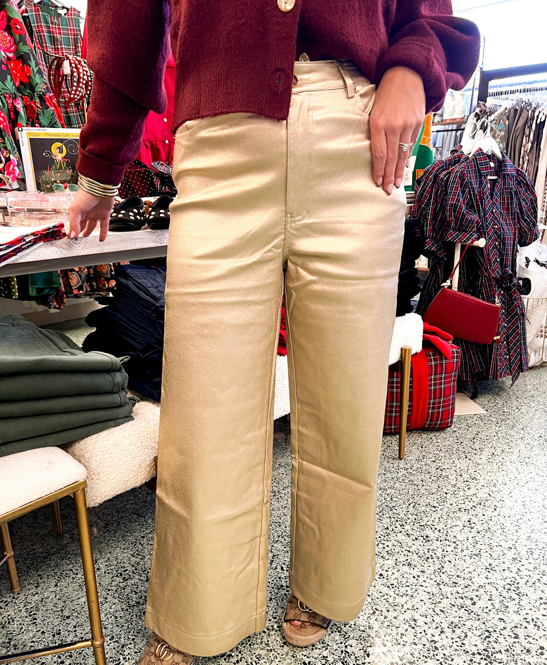 Gold Dazed Pants