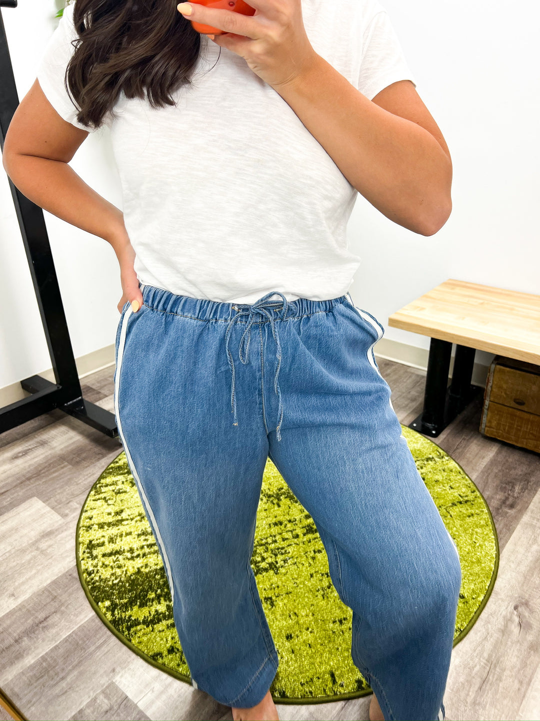 Dreamstate Sidelines Denim Track Pant