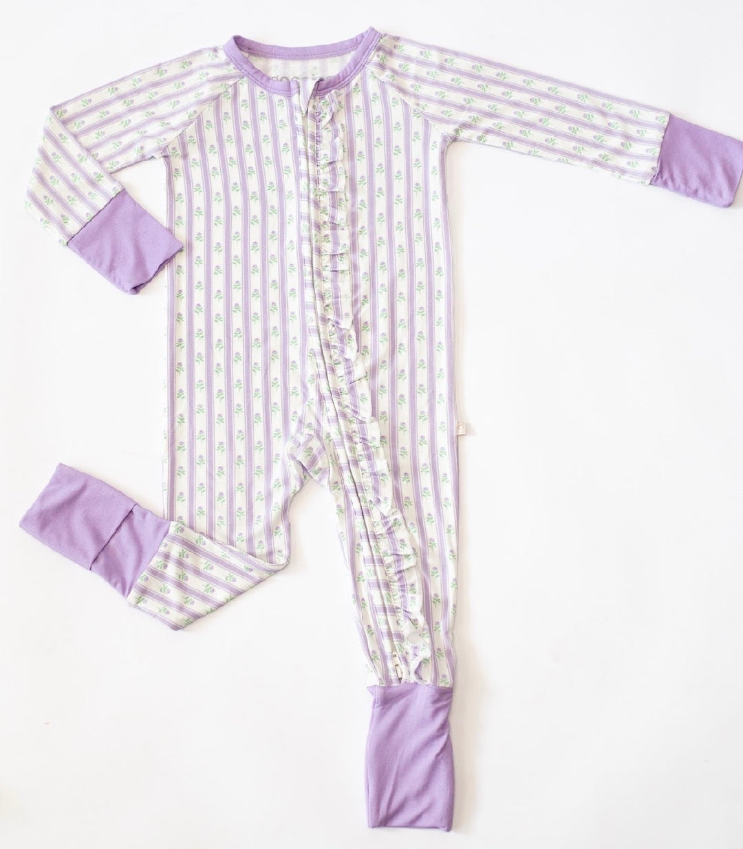 Lilac Ribbons LS Zip Pajamas